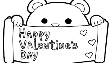 Free Printable:2pvtlnqc5ei= Valentine Coloring Pages